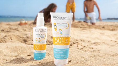 SPF50+ Sun Milk for children and SPF50+ Children's Sun foam 